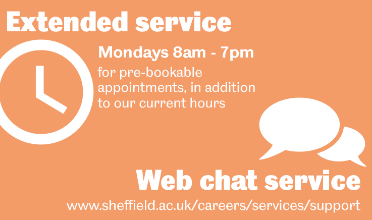 Need to chat to the Careers Service out of hours?